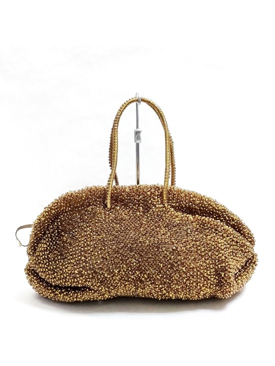 Anteprima Handbags - Anteprima Gold Woven Shoulder Bag with Top Handles
